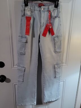 Roma Ice Wash Jeans with Red Brand Tags